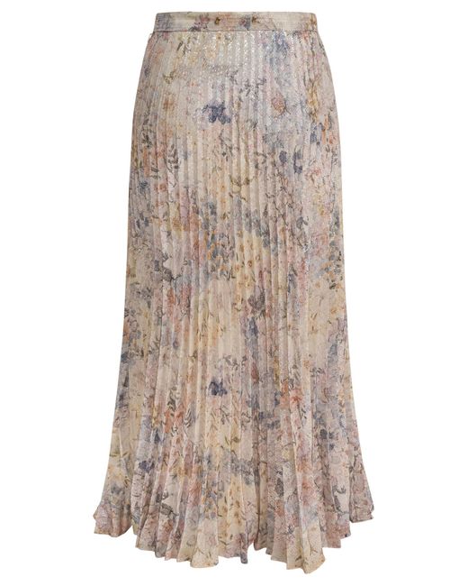 Golden Goose Deluxe Brand Brown Long Pleated Skirt