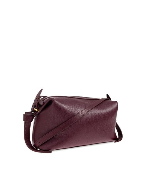 Yuzefi Purple Brioche Knotted-Strap Cross Body Bag