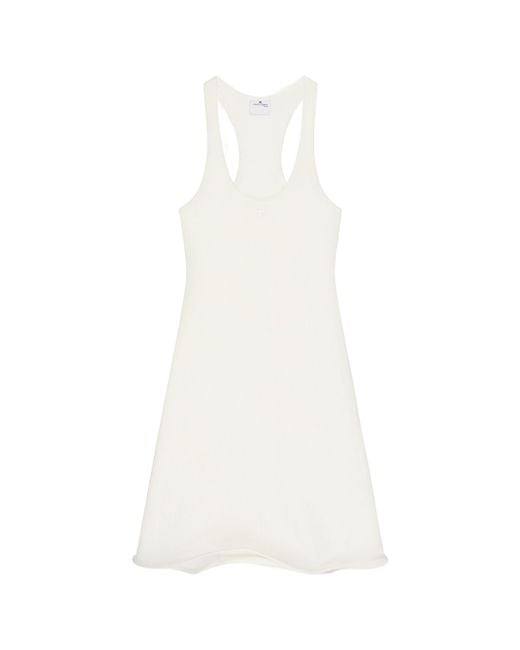 Courreges White Courrèges Medusa Rib Knit Dress