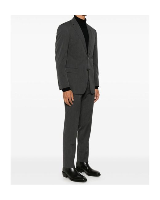 Giorgio Armani Gray Virgin-Wool Suit for men