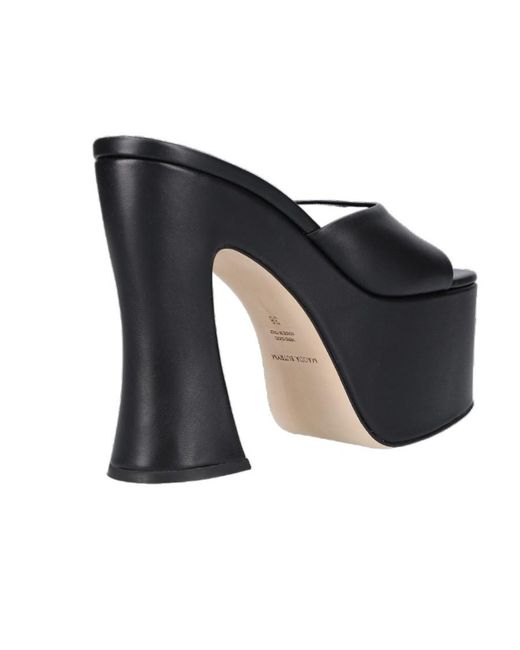 Magda Butrym Blue Square-Headed Muller Shoes