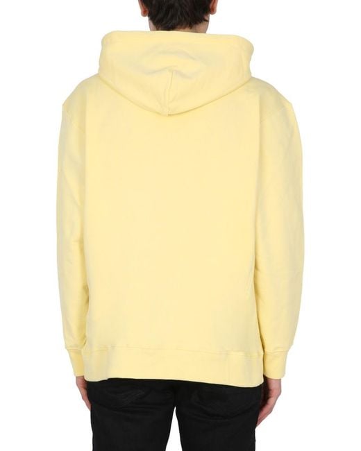 Opening Ceremony Natural Warped Logo Printed Hoodie for men
