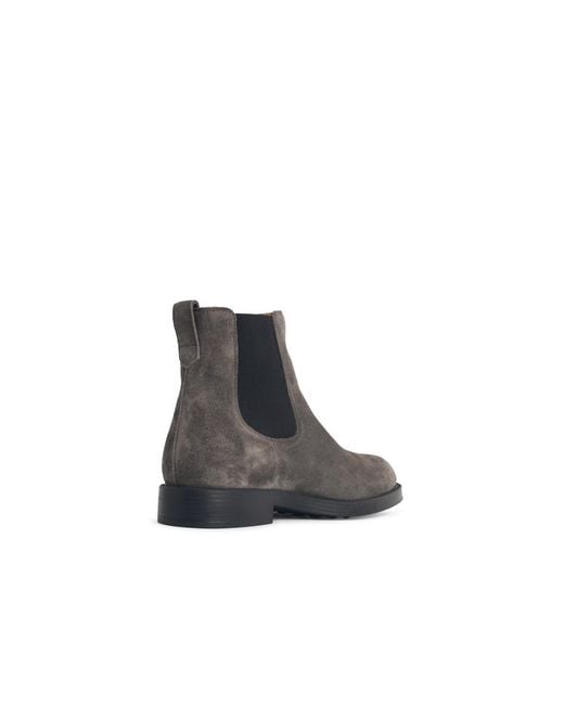 Tod's Brown Round Toe Chelsea Boots for men
