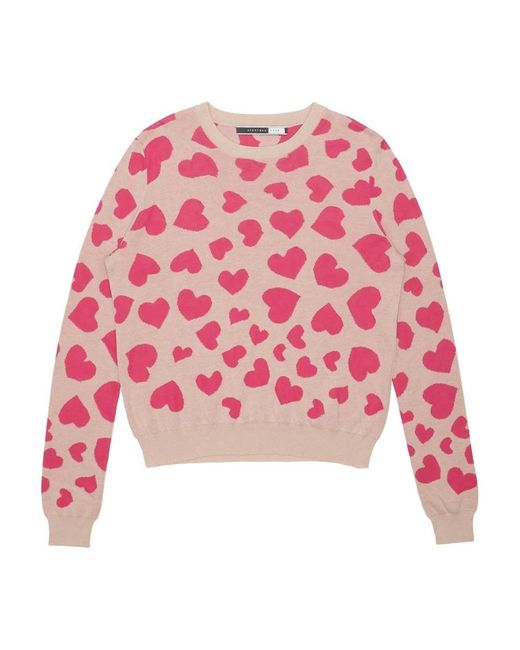 Sportmax Red Love Pattern Pullover