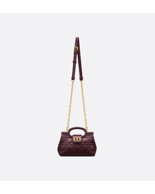 Dior Purple Jolie Top Handle Mini Bag