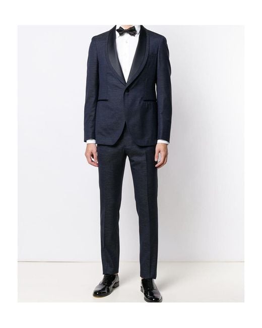 Tagliatore Blue Three-Piece Tuxedo for men