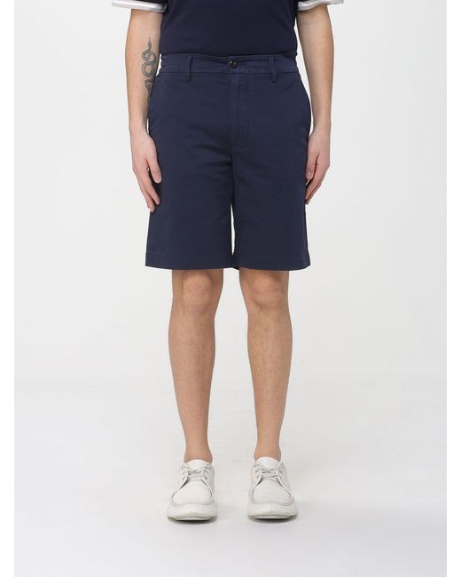 Eleventy Blue Wide Leg Shorts for men