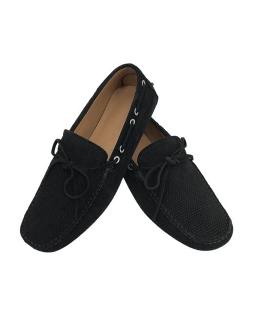Emporio Armani Black Logo Business Casual Shoes for men