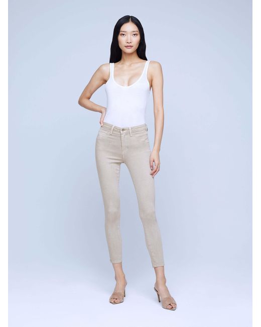 L'Agence Natural High-Waisted Jeans