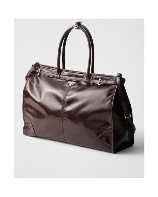 Prada Brown Bonnie Shopping Bag for men
