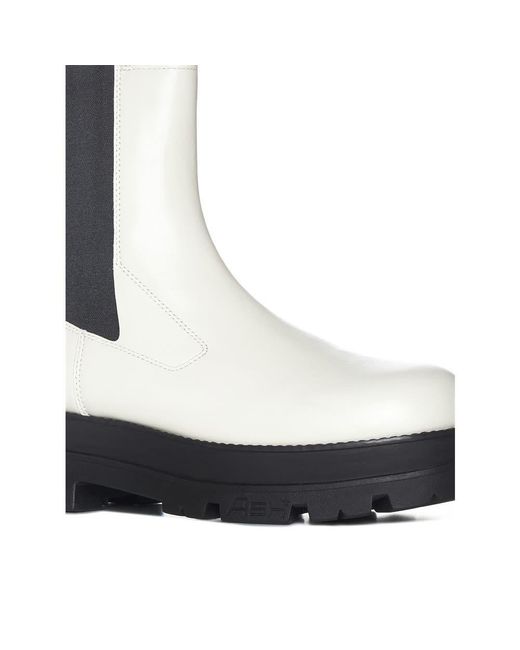 Ash White Elite Chunky-Sole Chelsea Boots