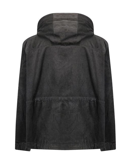 Sacai Black Corduroy Zipped Jacket for men