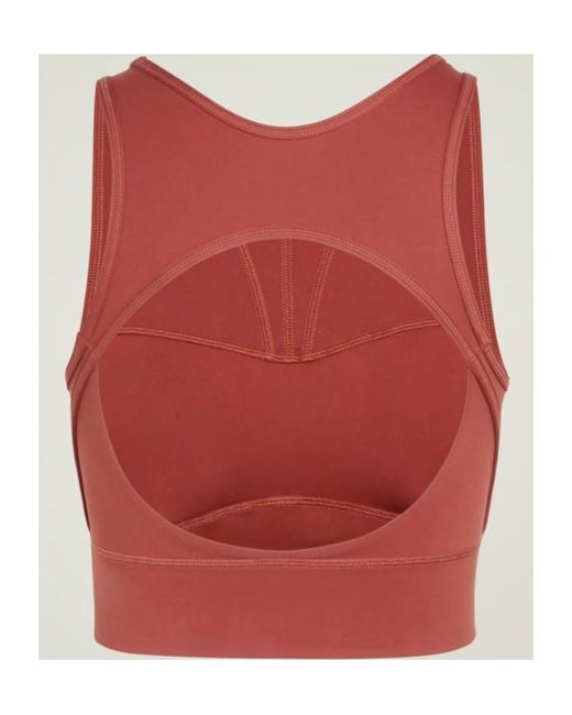 Adidas By Stella McCartney Red Training Crop Top