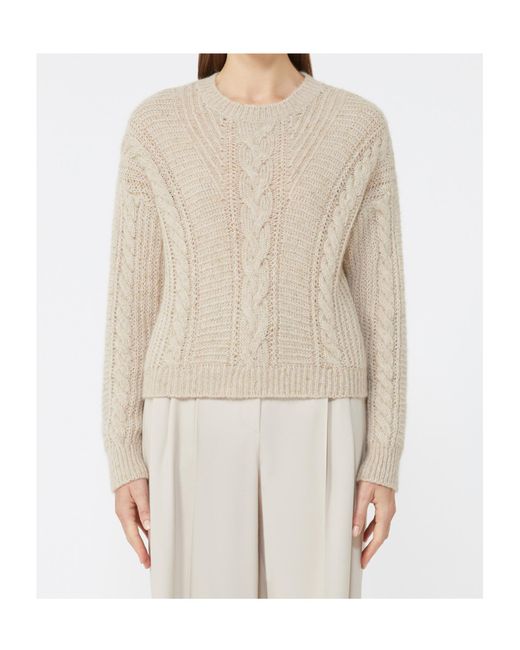 Max Mara Natural Studio Crasso Crewneck Ribbed Jumper