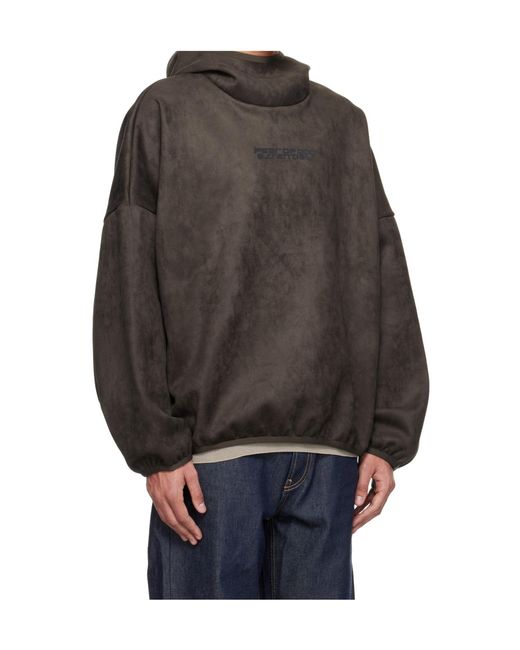 Fear Of God Gray Fleece Modern Hoodie for men