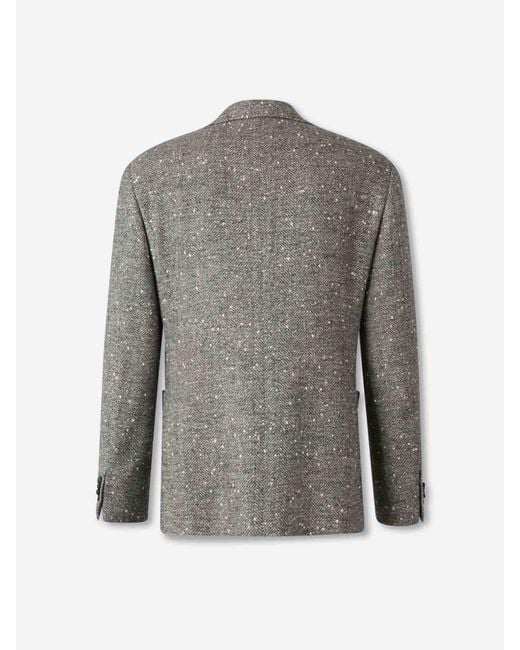 Canali Gray Regular Fit Blazer for men