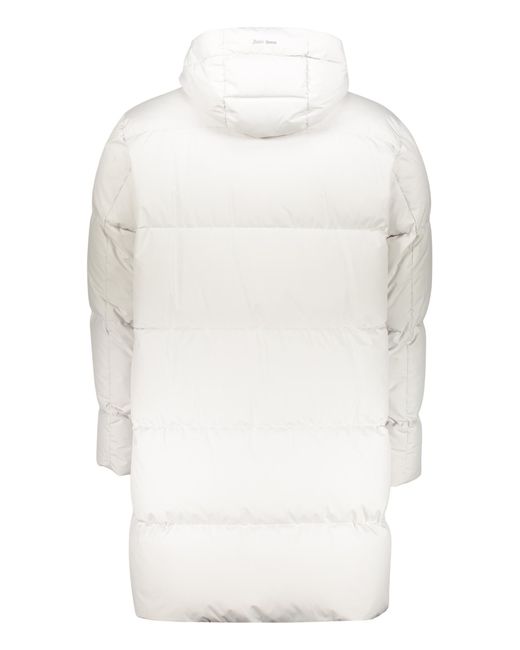 Herno White Hooded Quilted Puffer Coat for men