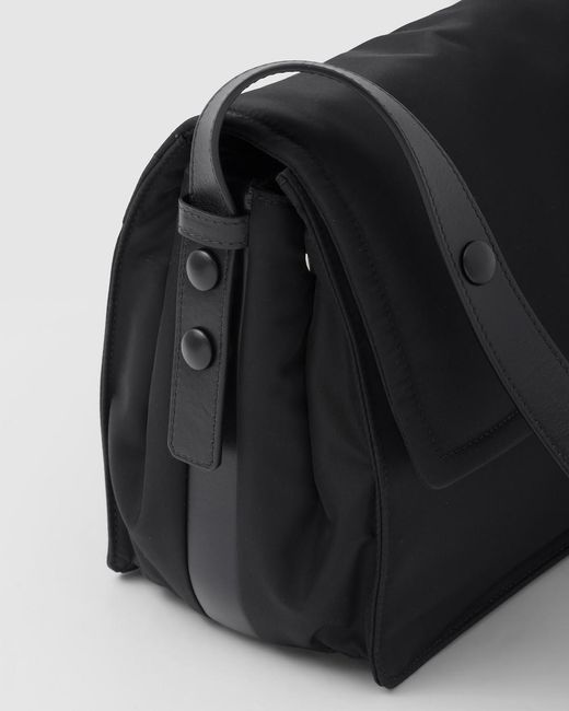 Prada Black Traveller Medium Padded Re-Nylon Bag