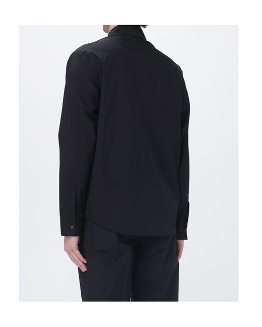 Aspesi Blue Peak Collar Long Sleeve Shirt for men