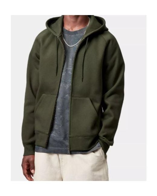 Carhartt Green Hooded Chase Jacket for men