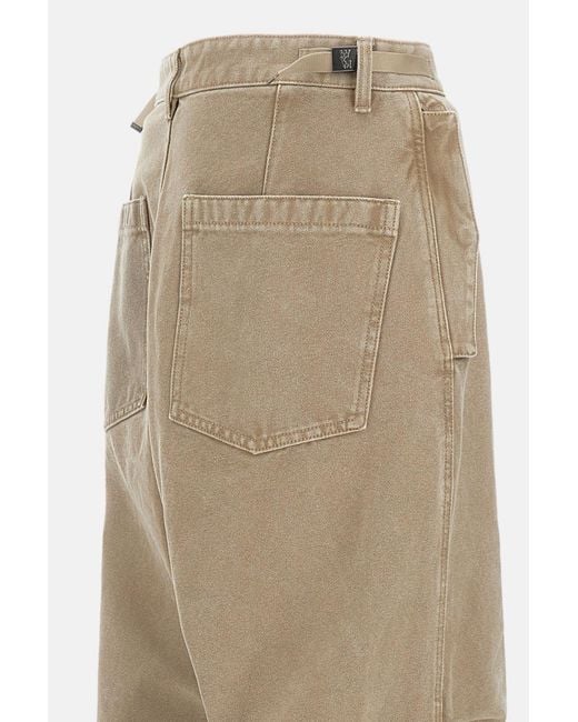 Wooyoungmi Natural Belted Straight-Leg Pants for men