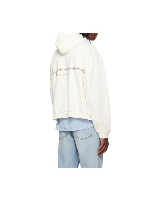 Represent White Western Dobermans Graphic Hoodie for men