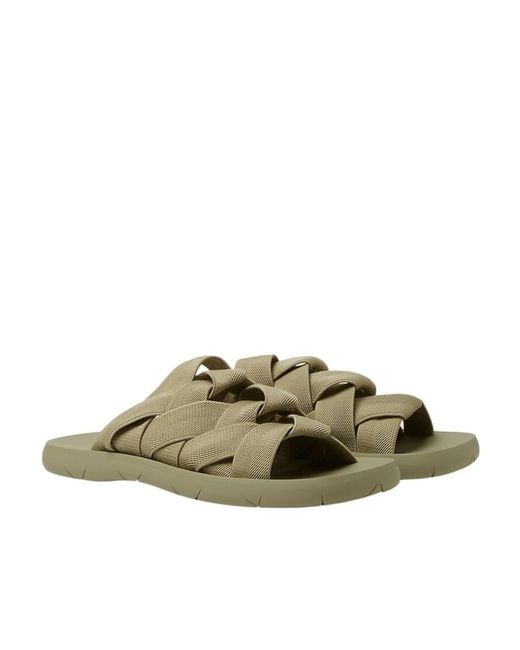 Bottega Veneta Green Weaving Detail Sandals for men