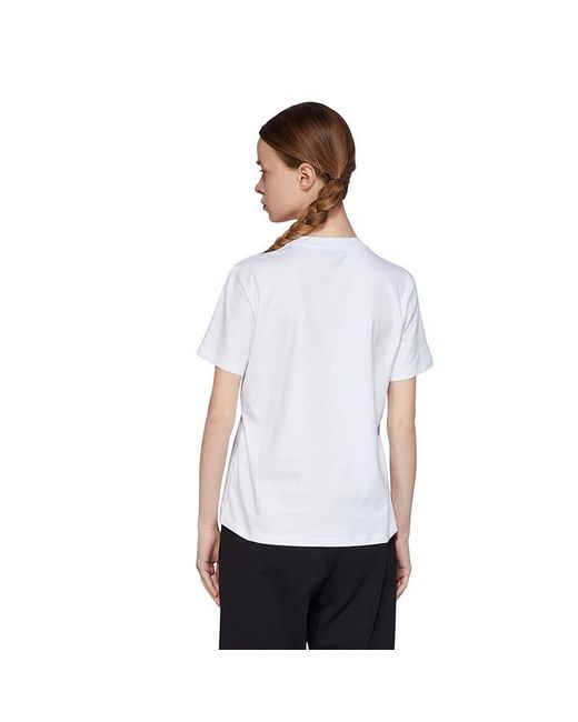 MSGM White Logo Details T-Shirt