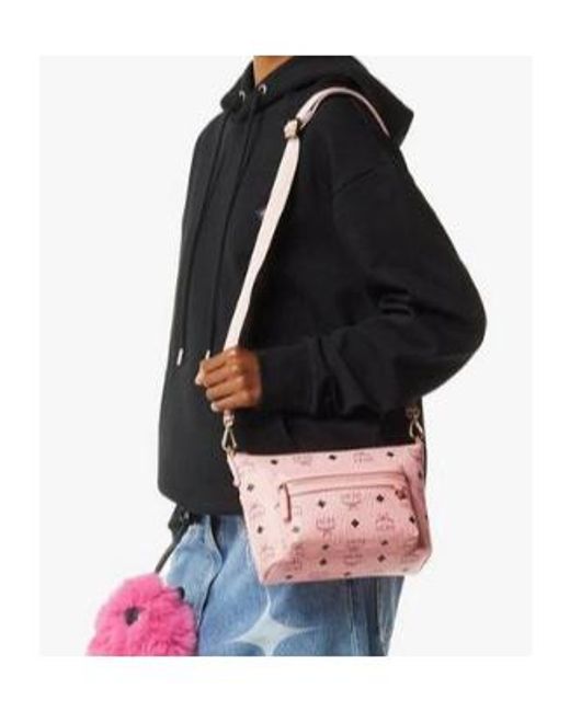 MCM Pink Monogram Shoulder Bag