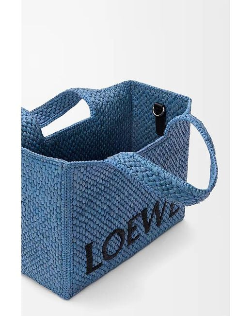 Loewe Blue Small Font Tote Hand Bag