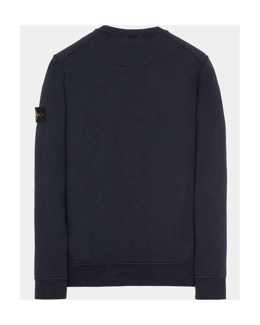 Stone Island Blue Logo Sweater for men