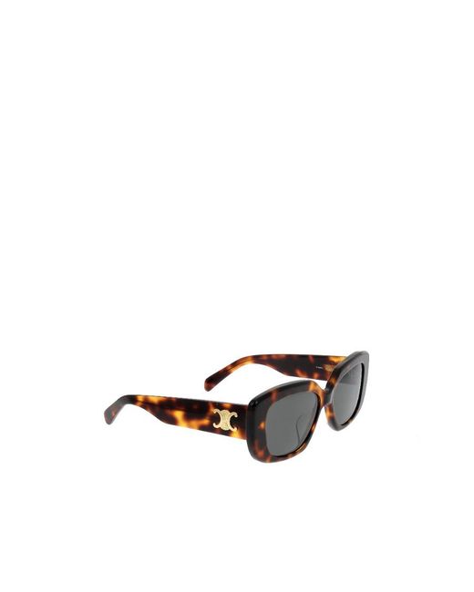Céline Multicolor Logo Rectangular Frame Sunglasses