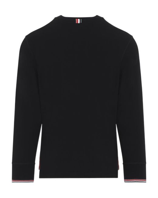 Thom Browne Blue Rwb Striped Knitted Top for men