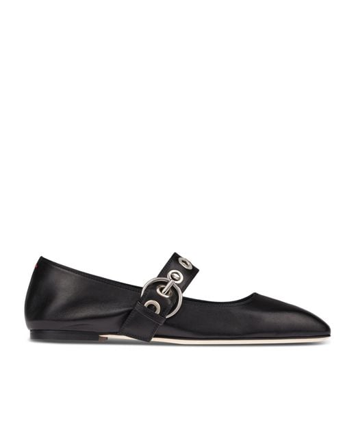 Aeyde Black Uma Ballet Flats