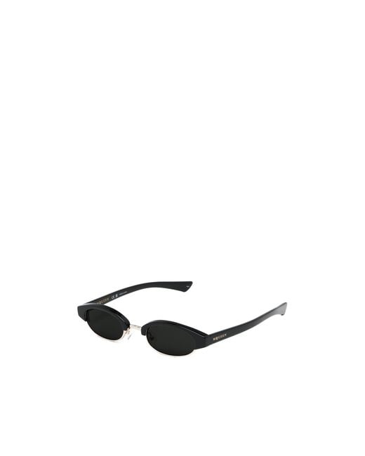 McQueen White Eyewear Ellipse Frame Sunglasses for men
