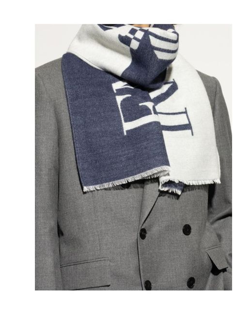Emporio Armani Black Two-Toned Scarf for men