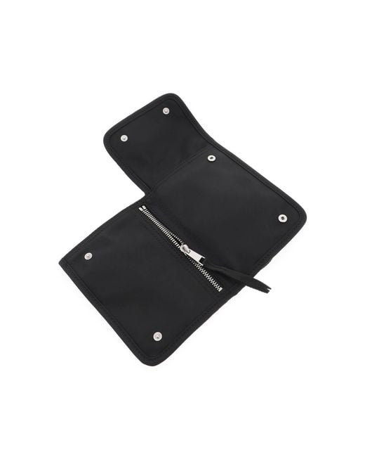 Maison Kitsuné Black Maison Kitsuné Logo Patch The Traveller Pouch for men
