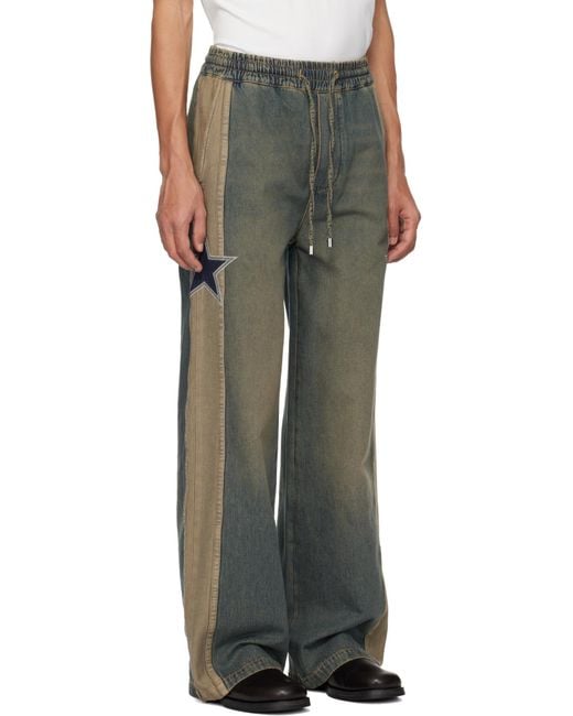 Amiri Gray Star-Detail Jeans for men
