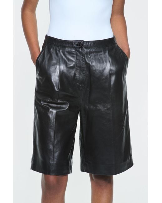 Stand Studio Black Belt Loop Shorts