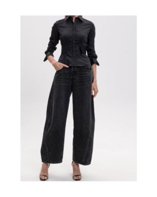 Vetements Blue Waist-Cinching Shirt