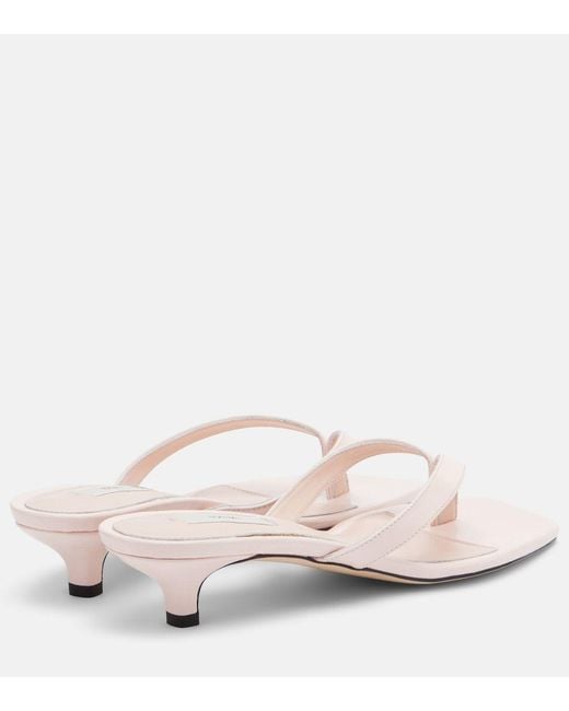 Totême  Natural Flip-Flops High-Heeled Sandals