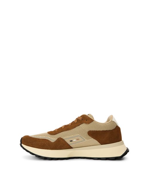 Boss Natural Color-Block Low-Top Trainers for men