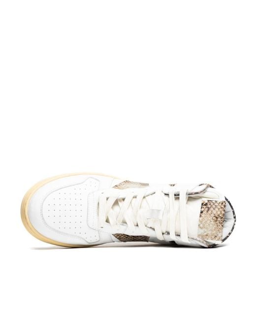 Rhude Metallic Panelled High-Top Sneakers for men