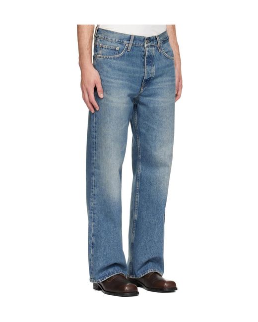 sunflower Blue Wide Leg Jeans for men