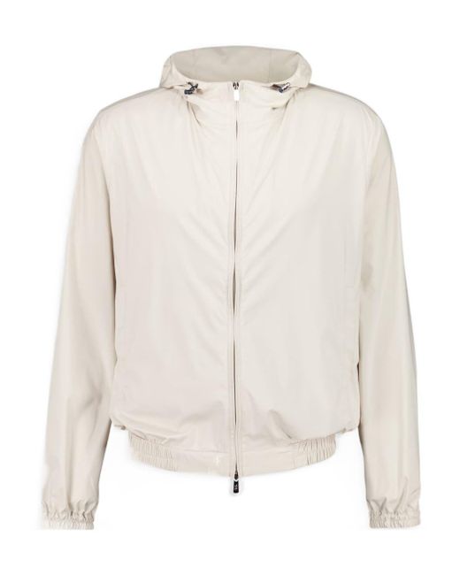 Fedeli White Zoom Airstop Jacket for men