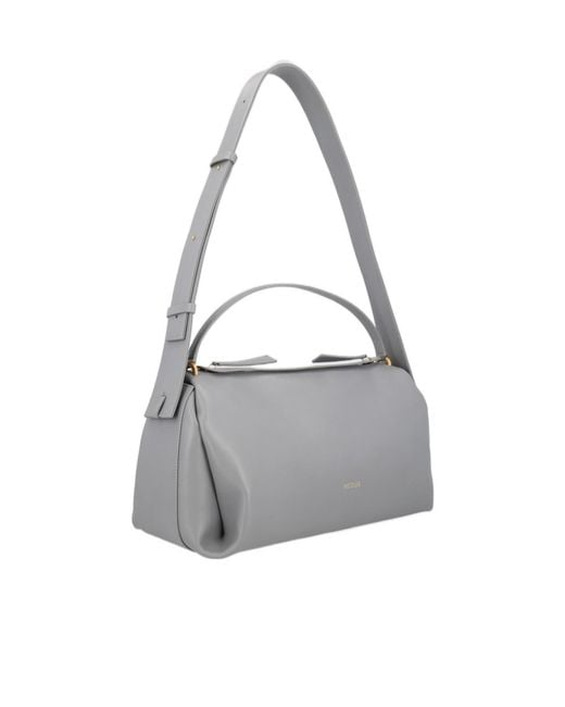 Neous Gray Shoulder Bag With Handle