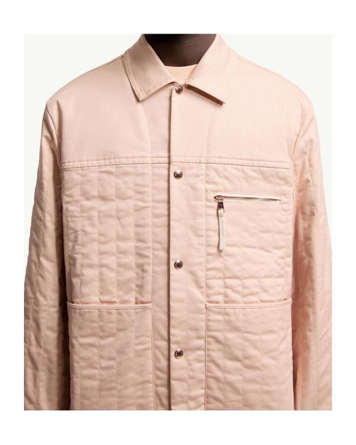 Moncler Pink X Gilga Farm By Donald Glover Kishus Padded Shirt Jacket for men