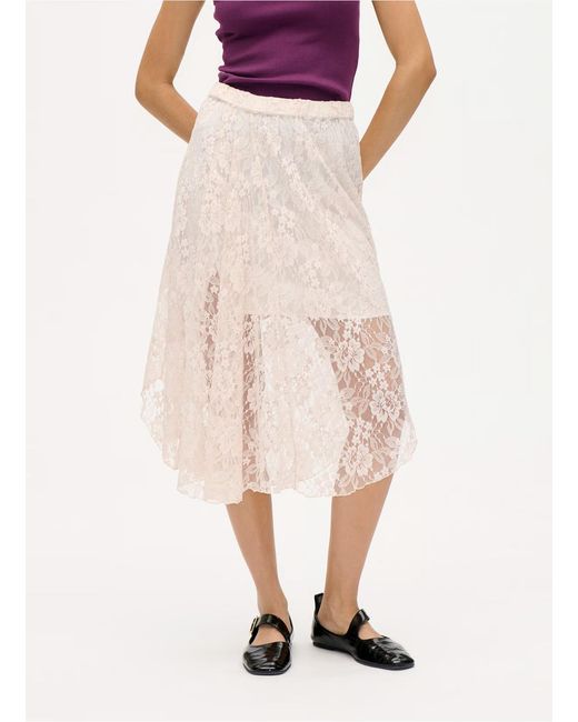 Baum und Pferdgarten Natural Selmo Lace Midi Skirt