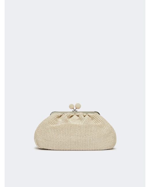 Weekend by Maxmara Natural Medium Pasticcino Sphere Clasp Shoulder Bag
