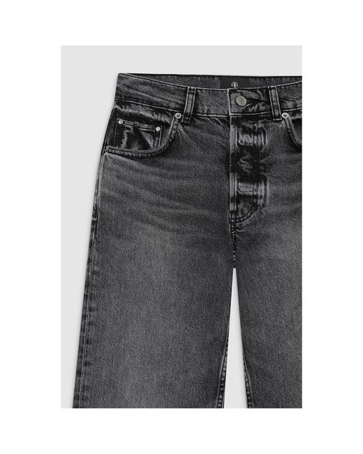 Anine Bing Gray Belt Loop Jeans